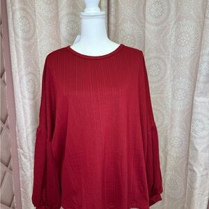 Elegant Red Women's Top